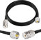Superbat PL-259 UHF CB Coax Cable 10ft CB Antenna Cable RG8X Coaxial Cable PL259 to SO239 Jumper for Marine VHF Ham Radio Antenna Shack Duplexer Tuner Dummy Load SWR Meter etc.