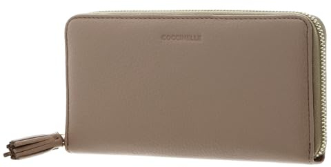Coccinelle Leder Geldbörse Tassel Zip Around Wallet Toasted beige