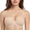 MELENECA Women’s Heavy Padded Convertible Multiway Underwire Push Up Strapless Bra Beige 38B