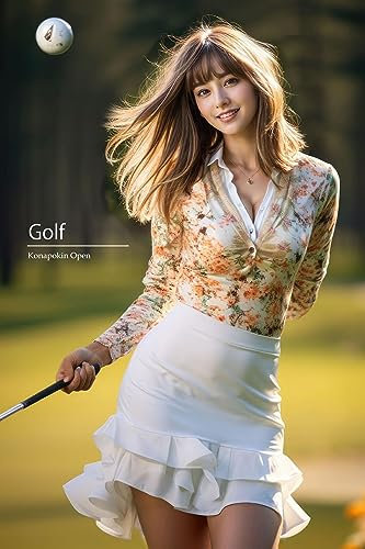Beautiful AI female golfer photo collection: Beautiful women golf tournament sports (Japanese Edition)