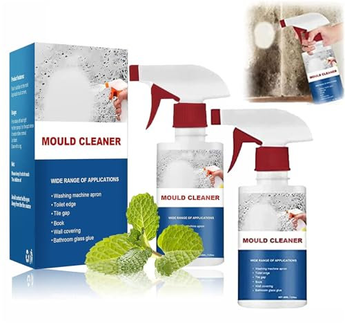 Lot de 2 vaporisateurs de mousse nettoyante contre les moisissures, déodorants pour le nettoyage des carreaux muraux, de la salle de bain, 60 ml