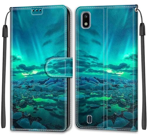 for Samsung Galaxy A10 / Galaxy M10 Case, Wallet Leather Flip Case with [Magnetic Closure] [Card Slots] Premium Shockproof Protective Phone Case for Samsung Galaxy A10 / Galaxy M10