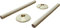 Lot de 2 Cache-tuyaux Plomberie et Colliers de Tuyau pour Radiateur Blanc 15 mm x 200 mm
