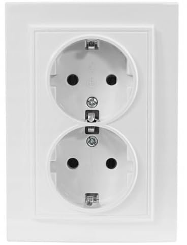 Doppel-Schuko-Steckdose mit Erdung