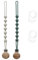 2 Pezzi Catenella Portaciuccio in Silicone,Set Catenelle per Ciuccio con 2 Pezzi Ciuccio Clip Adattatore, Portaciuccio Senza BPA,Catenelle per Ciuccio con Adattatore