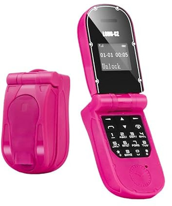 MiRUSI J30 World Mini Kleinstes Flip-Handy GSM freigeschaltet (Red)