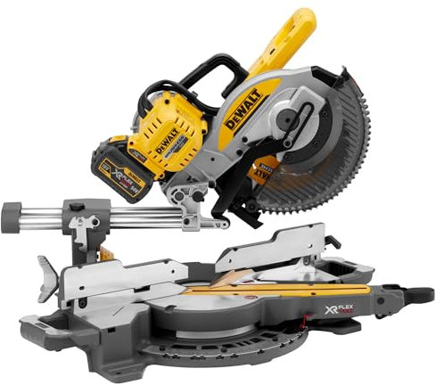 DEWALT - Scie a onglet radiale 54V XR FLEXVOLT BRUSHLESS 250mm + 2 batteries 2Ah + chargeur - DEWALT - DCS727T2-QW