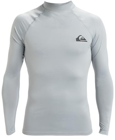Quiksilver Long Sleeve UPF 50 Surf T-Shirt EVERYDAY UPF50 LS Men Grey S