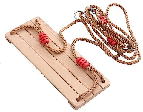 KOMBIUDA 1pièce Balancelle Bois pour Garçon Fille Jouet Extérieur Ajustable pour Jardin Et Aire De Jeux Design Simple Et Parfait pour Plaisir des Garçon Fille Plein Air