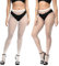 SULIUDAJI 2 Medias Rejilla Mujer, Medias de malla para mujer, elásticas, huecas, cintura alta, Medias Malla Pantimedias Elástico, Medias Mujer Sexy para Forma Unas Piernas Impecables