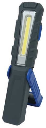 Handheld LED 110 Lumen Work Light with Stand & Magnetic Base | Flexible, Portable Work Light for Garage, Workshop, & DIY - Magnetic Mount & Adjustable Stand for Hands-Free Use | 152mm x 30mm x 21mm