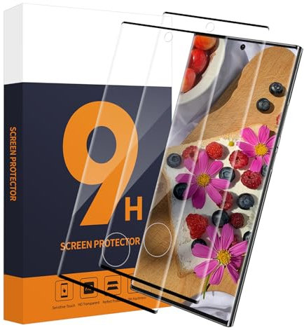 Carantee 2 Stück Schutzfolie für Panzerglas für Samsung Galaxy S22 Ultra 5G, 9H Härte, 3D Volle Abdeckung, Sensitive Touch S22 Ultra Schutzglas, Keine Blasen, HD-Klar S22 Ultra Displayschutzfolie