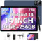 PIXPEAK 2.5K Tableta 14 Pulgadas, 4G Lte/5G WiFi, INCELL 2240 x 1400 FHD, 11580mAh, 36GB RAM, 256GB ROM (Extensión 2TB), Android 14.0, Octa-Core, 13MP+8MP, Tablet con Custodia/GPS/Bluet 5.0 (Azul)