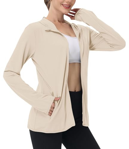 Women's Hoodies Sun Protective Jackets Full Zip Hooded UPF 50+ UV Sun Protection Clothing Lightweight Breathable Cooling Going Out Tops Outerwear Long Sleeve Hoodie Sun Shirt Plus Size XS-4XL