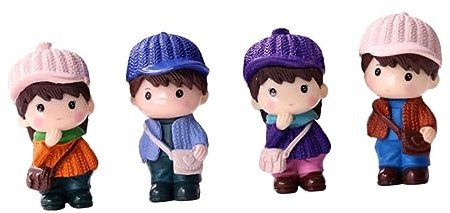 HOLIDYOYO 4 Stück Schmuck Dekorationen Kuchen -Topper house decoration partydekoration tortendeko firmung Umweltfreundliche Dekoration 1 Puppenpaarverzierung für Kuchen PVC