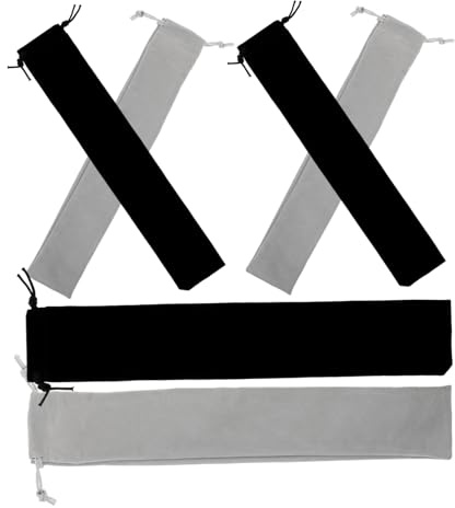 UPKOCH 6 Pochette per Flauto e Clarinetto, Design Cordoncino, Facili da Trasportare e Organizzare, per Uso Quotidiano