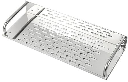 Sosoport Edelstahl-wandregal Badezimmerablage Einlagiges Aufbewahrungsregal Für Shampoo Und Toilettenartikel Platzsparender Organizer Für Bad Und Küche Rostfrei Und Langlebig