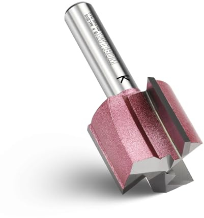 WOBLLMX 3 Klingen Nutfräser 8mm Schaft,Ø24mm Arbeitslänge 20mm | Professional Hartmetall Bestückt Nutfräser Standard für Holz Dichteplatte Zubehör Handfräse