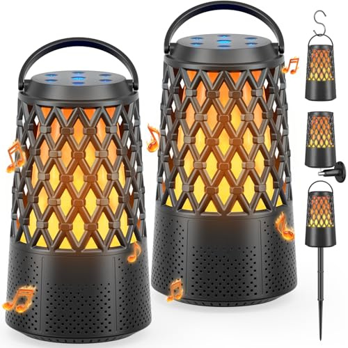 2025 Outdoor Speakers, Gift for Men, Bluetooth 5.3 Speakers Wireless IPX6 Waterproof, Auto-Pairing, Multi-Sync Up to 100-Speaker, Portable for Party Patio Deck Porch Backyard RV, Cool Gadget for Him
