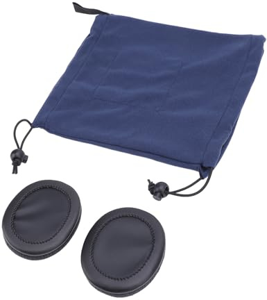 Walmeck Cache-Oreilles Bleus pour Chiens et Chats, Couvre-tête Chaud Réduisant Le Bruit (L)