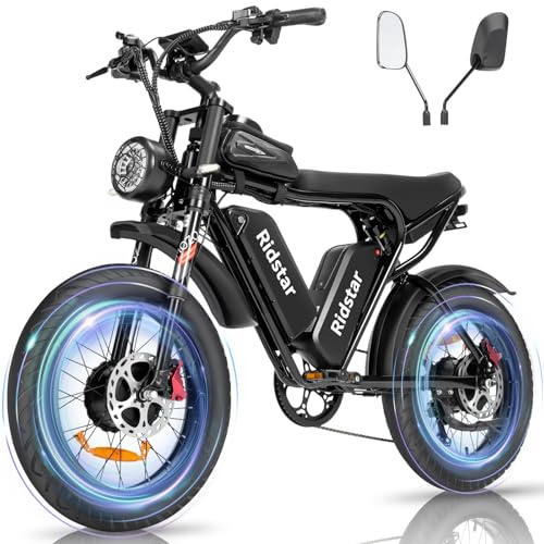YVY Vélo Électrique, Batterie Amovible 20/40Ah, Autonomie 120km/150km/300km, Fat Bike Électrique, VTT Électrique 7 Vitesses, E-Bike Double Suspension, Double Disque, Écran LCD (300km-52V 40AH)