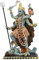 Atlantic Collectibles Dekofigur Mahavidya Devi Kali mit abgetrenntem Kopf des Egos, 22,9 cm hoch, in lebendigen Farben, Hindu-Göttin der Zeit und des Todes