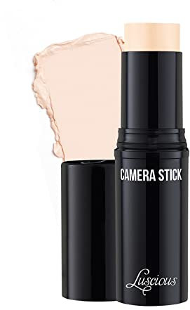 Camera Stick Foundation by True + Luscious - Full Coverage Cream Foundation, nicht-komedogene und feuchtigkeitsspendende Formel, vegan, parabenfrei, tierversuchsfrei, 14,9 g (Farbton 1: Hellbeige)
