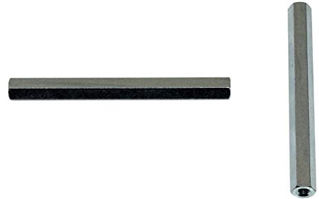 SN-TEC Distanzmutter/Langmutter/Distanzbolzen 6-kant M8 x 100mm verzinkt (10 Stück)