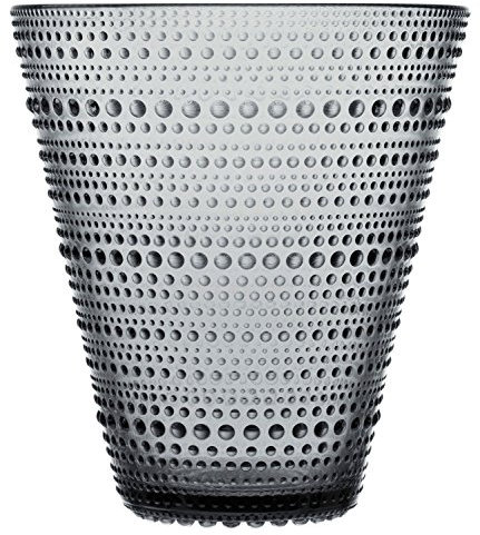 Iittala 1025721 Kastehelmi Vase 154mm, grau, Glas
