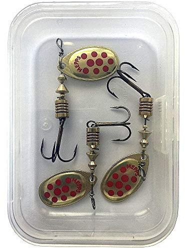 Mepps - Cuiller Speciale Peche a la Truite Aglia (Or Point Rouge par 3, 2)