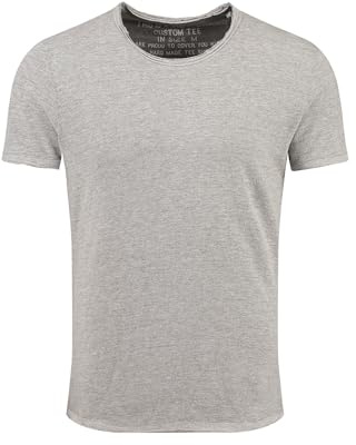 Key Largo Herren Bread New Round T-Shirt, Silver Mel. (1108), L EU
