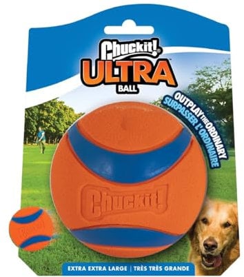 Chuckit! Ultra Ball XXL | 1 Stück | ø 10 cm | Spielzeug für Hunde | Speziell für das Apportierspiel entwickelt | Besteht aus langlebigem Gummi | Schwimmt auf dem Wasser