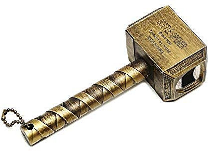 YSYPET Apribottiglie Thor Hammer 16 5x7cm (Bronzo)
