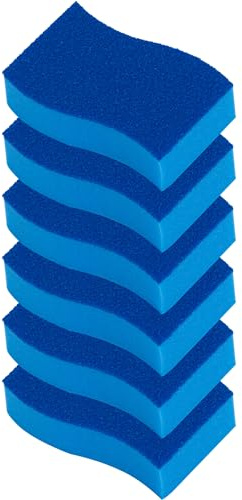 ELITRA Esponja de limpieza antiarañazos, antiarañazos, color azul