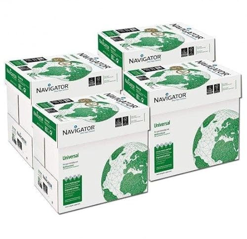 The Navigator Company - Papel De Oficina Universal, Tamaño A4, 80 G, 20 Paquetes De 500 Hojas
