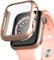 PZOZ Hülle Kompatibel mit Apple Watch Series SE2/SE/6/5/4 40mm mit PET Displayschutz, iWatch Sehr stark PC Schutzhülle, All-Around Schutz Case für Apple Watch Series SE2/SE/6/5/4 40mm (Roségold)
