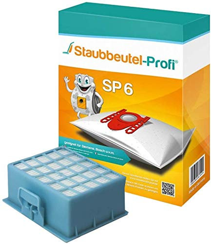 Staubsaugerbeutel geeig. für Bosch Serie 6 BGL6LHYG, BGB6MPOW, BGB6PET2, BGB6SIL1, BGB6X300, BGB6X330, BGL6HYG2, BGL6POW1, BGL6POW2, BGL6SIL2, BGL6TSIL (10 Beutel+1 Hepa)
