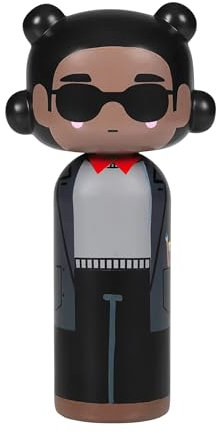 Lucie Kaas Jean-Michel Basquiat Figur, Buchenholz, Mehrfarbig, 14,5cm