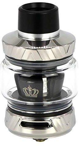 Uwell Crown 5 Tank Clearomizer 5 ml, Durchmesser 24 mm, Verdampfer für e-Zigarette, silber
