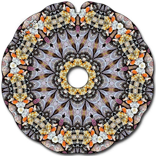 Flasque: Protège-Rayon Fauteuil Roulant (Paire) pour Main Courante de 51,51 à 52,50 cm de Diam. Extérieur, Fixation Plate - Mandala 3