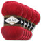 Alize 5 x 100 g Lanagold Wolle | 53 Auswahl | Stricken Häkeln Wolle (56 | Rot)