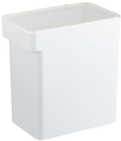 YAMAZAKI Home Tower luftdichter Futterbehälter für Katzen- und Hundefutter, Behälter mit transparentem Deckel und Griff, groß, Polypropylen, 6,8 kg, 12 Liter