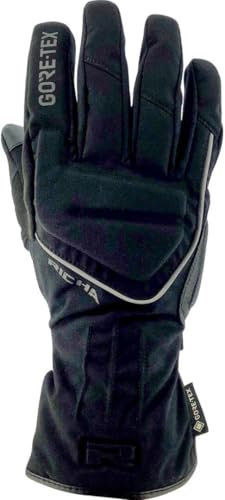 Richa Invader Gore-Tex wasserdichte Motorrad Handschuhe, schwarz, M