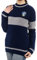 Harry Potter Ravenclaw Quidditch Pullover:Hogwarts Haus Ravenclaw Quidditch Uniform Replik Rippstich Strickpullover Rundhals Pullover für Damen und Herren, blau / silber, L