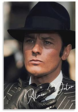 Kunstdruck Poster 30 * 50cm Alain Delon Dekorative Leinwand Wandkunst Wohnzimmer Poster Schlafzimmer Kein Rahmen