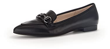 Gabor Damen Slipper, Frauen Slip On,Schlupfschuhe,schluepfschuhe,College Schuhe,Businessschuhe,Slip-ons,Slides,schwarz(Altsilber),36 EU / 3.5 UK