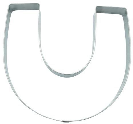 BekkiB - Ausstecher Hufeisen - Große Ausstechform ca. 10 x 10 cm - Spülmaschinengeeignete Ausstechform aus Edelstahl - Zum Backen von Plätzchen und Keksen - 11010