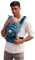 KOKADI Flip X Just Lagoon (Unisize) - Die perfekte Kombi aus dem Komfort eines Fullbuckles und dem Tragen überkreuzt - Ab Geburt - 15 kg, handgefertigt aus 100% Bio-Baumwolle - Blau