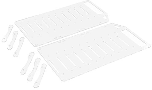 Rankomu HDD Rack Hard Disk Drive Rack 3.5 Inch Transparent Acrylic Separator DIY Assembly Stand for HDD Hard Drive Bracket Disc Cage