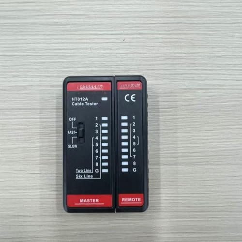 SURFOU Comprobador Rj45 Tester, Cable De Red Cat6 Cat7 Cat6a Cat8 Cat Cables Ethernet Lan Probador, Internet Test Redes Compacto Network Testeador Mini, Fácil Uso y Diagnóstico Preciso De Conexiones